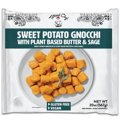 Tattooed Chef Sweet Potato Gnocchi With Plant-Based Butter & Sage