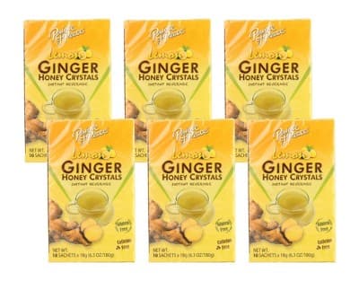 Prince Of Peace Instant Lemon Ginger Honey Grey Cry Tea -  6/10 Bags