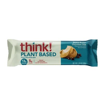 Think! Plant Peanut Butter Chocolate Chip Single Bar