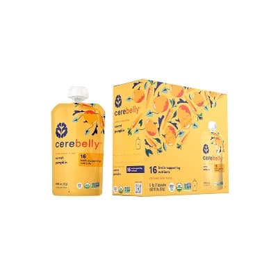 Cerebelly Organic Carrot And Pumpkin Baby Food Pouch