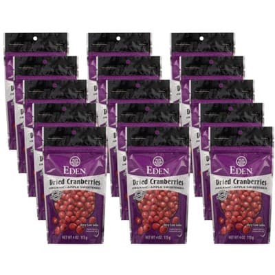 Eden Foods Organic Dried Cranberries Apple Sweetened