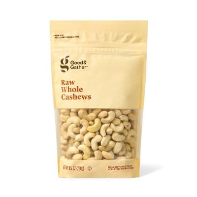 Unsalted Raw Whole Cashews - Good &#38; Gather&#8482;