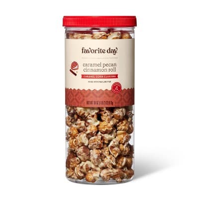 Holiday Caramel Pecan Cinnamon Roll Caramel Corn Clusters - Favorite Day&#8482;