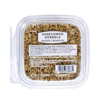 Roasted Salted Sunflower Kernels