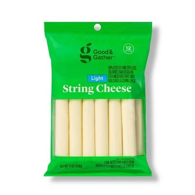 Light Low-Moisture Part-Skim Mozzarella String Cheese  Good &#38; Gather&#8482;