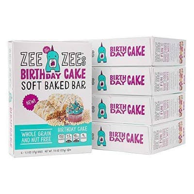 Is it Milk Free? Zee Zees Birthday Cake Soft Baked Bar