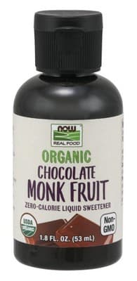 Now Foods Organic Chocolate Monk Fruit  - Oz Liquid