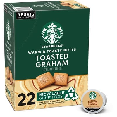 Starbucks Keurig Toasted Graham Flavored Coffee Pods - 22 K