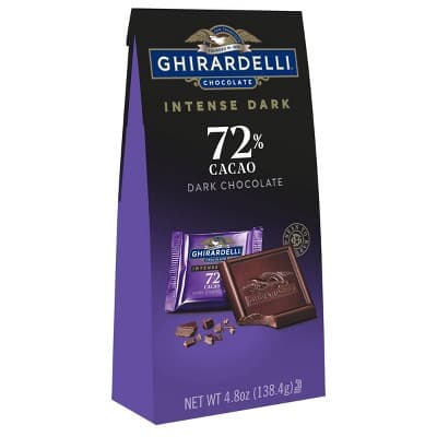 Ghirardelli Intense Dark Chocolate 72% Cacao Candy Squares