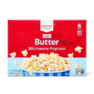 Light Butter Microwave Popcorn - Market Pantry™