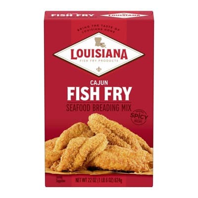 Louisiana Fish Fry Products Cajun Crispy Fish Fry Seafood Breading Mix