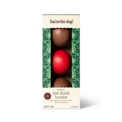 Holiday Milk Chocolate Colored Hot Drink Bombs - Favorite Day&#8482;
