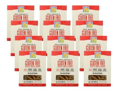 Bionaturae 100% Organic Gluten Free Rigatoni Rice & Lentil Pasta