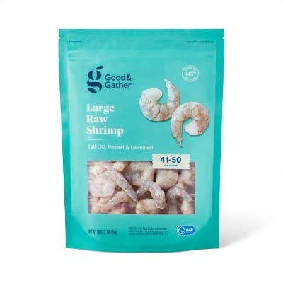 Large Tail Off Peeled &#38; Deveined Raw Shrimp -  - 41- Per Lb/ - Good &#38; Gather&#8482;