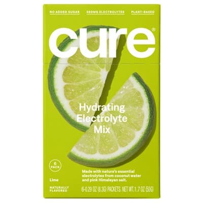 Cure Hydration Lime Hydrating Electrolyte Drink Mix