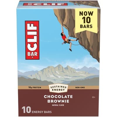 Clif Bar - Chocolate Brownie Flavor - Made With Organic Oats - Protein - Non-Gmo - Plant Based - Energy Bars