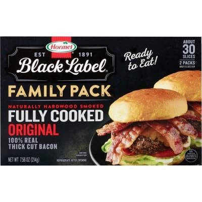 Hormel Black Label Fully Cooked Bacon Family