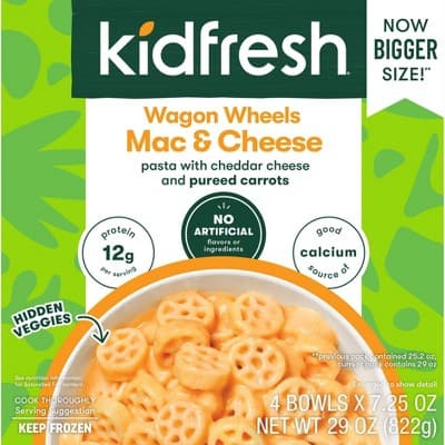 Kidfresh  Wagon Wheels Mac &#38; Cheese Value