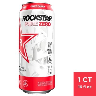 Rockstar Pure Zero Fruit Punch Energy Drink