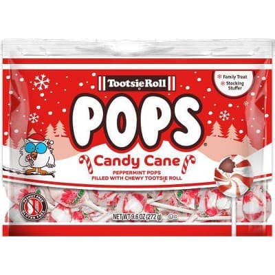 Tootsie Pop Holiday Candy Cane Pops
