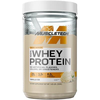 Muscletech Pure Series 100% Whey Protein Shake - Vanilla