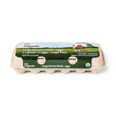 Organic Cage-Free Fresh Grade A Large Brown Eggs - Good &#38; Gather&#8482;