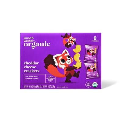 Organic Cheddar Chicks Baked Snack Crackers  Good &#38; Gather&#8482;