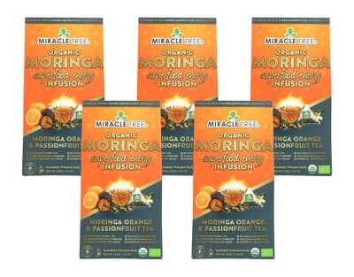 Miracle Tree Moringa Orange Passionfruit Tea -  5/16 Bags