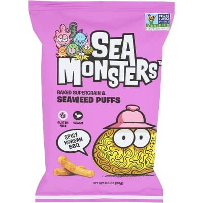 Sea Monsters Seaweed Puffs - Spicy Bbq