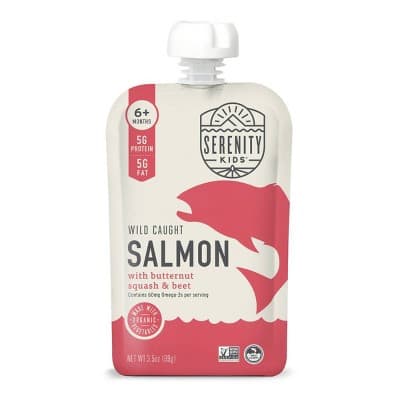 Serenity Kids Wild Caught Salmon With Organic Butternut Squash &#38; Beet Baby Meals