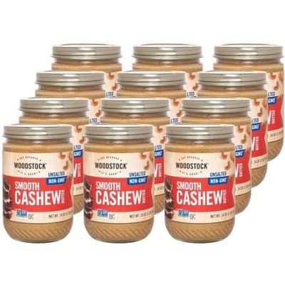 Woodstock Smooth Unsalted Cashew Butter