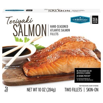 C. Wirthy &#38; Co. Teriyaki Hand-Seasoned Atlantic Salmon Fillets