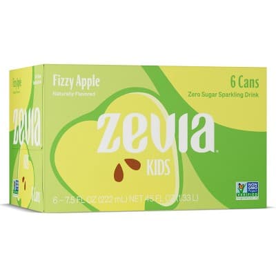 Zevia Soda Fizzy Apple Kidz