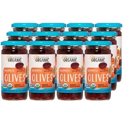 Mediterranean Organic Pitted Kalamata Olives