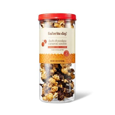 Holiday Dark Chocolate Caramel Cookie Caramel Corn Clusters - Favorite Day&#8482;