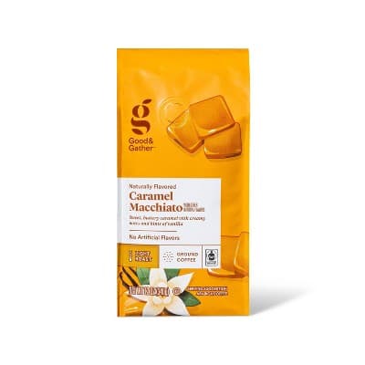 Naturally Flavored Caramel Macchiato Light Roast Ground Coffee - Good &#38; Gather&#8482;