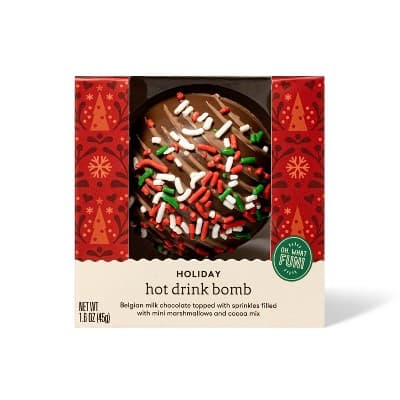 Holiday Hot Chocolate Drink Bomb - Belgian Milk Chocolate Topped With Sprinkles  Favorite Day&#8482;