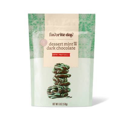 Holiday Dark Chocolate Coated Mini Pretzels - Favorite Day&#8482;