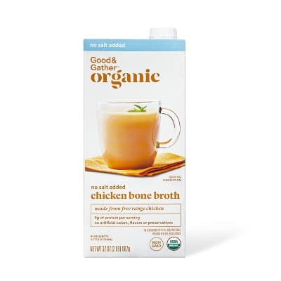 Good & Gather Organic Chicken Bone Broth, No Salt Added
