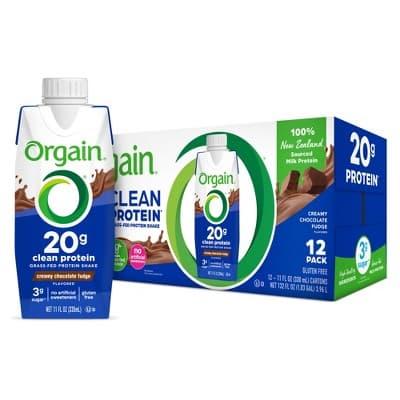 Orgain Clean Grass-Fed Protein Shake - Creamy Chocolate Fudge
