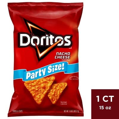 Doritos Tortilla Chips Nacho Cheese Party Size