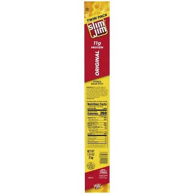 Slim Jim Twin Pack Original Smoked Snack Stick &#8211;