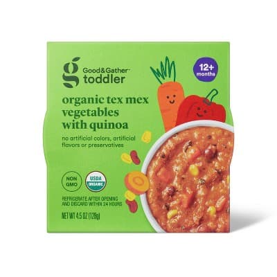 Organic Tex Mex Veg With Quinoa Toddler Meal Bowl - Good &#38; Gather&#8482;