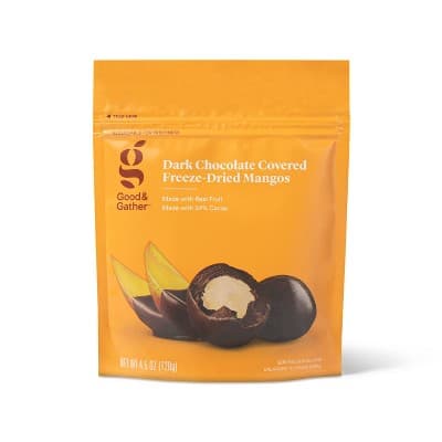 Dark Chocolate Covered Freeze Dried Mango - Good &#38; Gather&#8482;