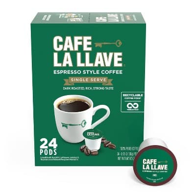 Cafe La Llave Espresso Roast Single Serve Coffee