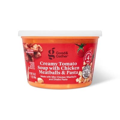 Creamy Tomato Soup With Chicken Meatballs &#38; Pasta - Good &#38; Gather&#8482;