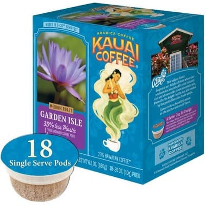 Kauai Coffee Garden Isle, Medium Roast Single Serve