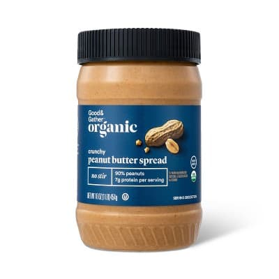 Organic No Stir Peanut Butter Crunchy - Good &#38; Gather&#8482;