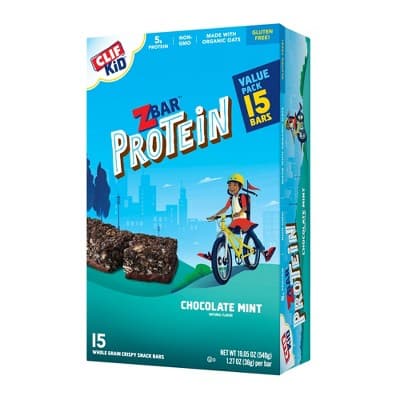 Clif Kid Zbar Protein Chocolate Mint Snack Bars