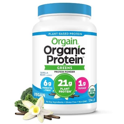 Orgain Organic Vanilla Bean Protein & Greens Plant Based Powder